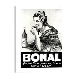 Vintage poster 30s Bonal