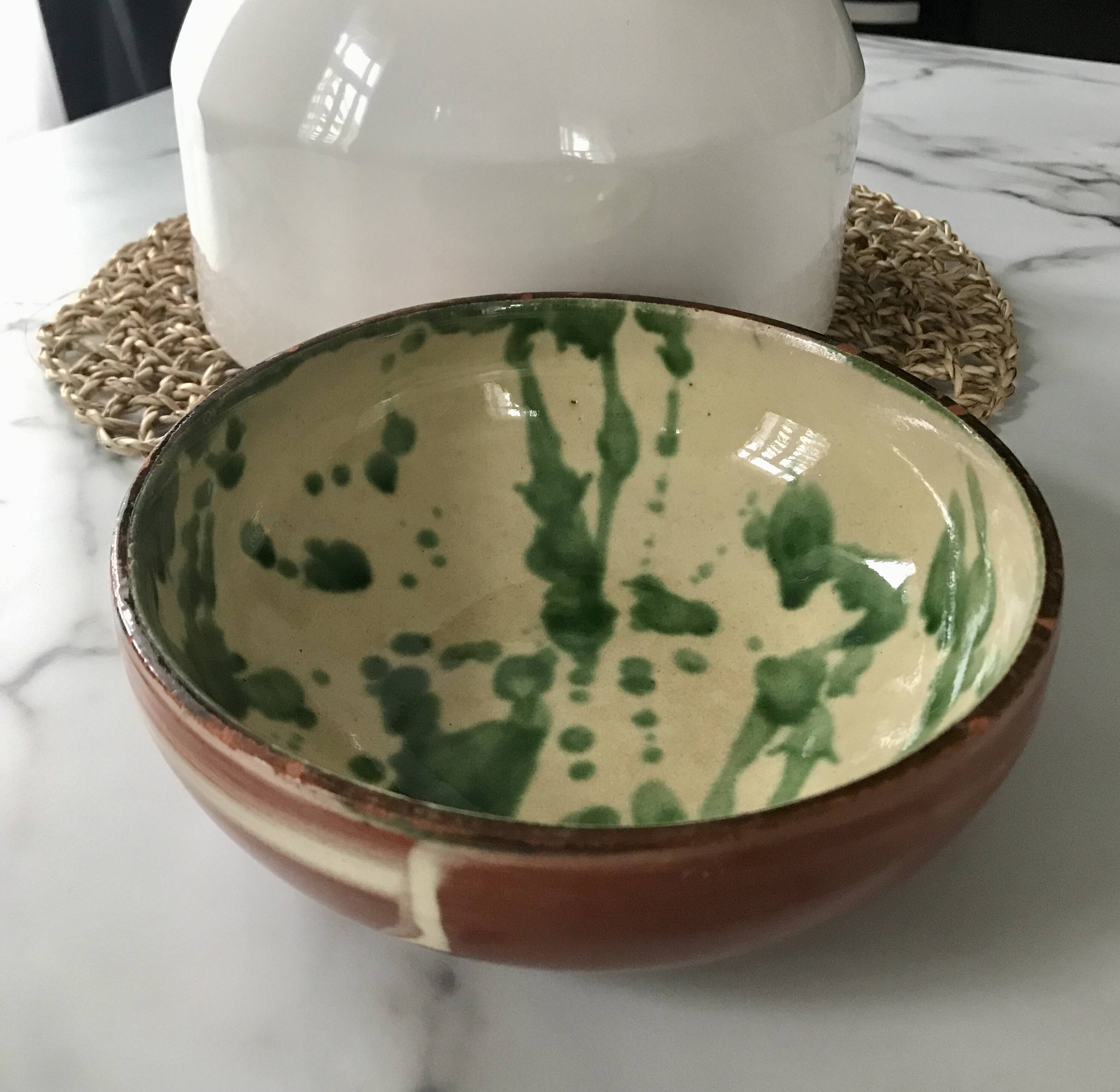 Terracotta salad bowl