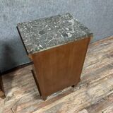 Pair of Empire style mahogany bedside tables circa 1920