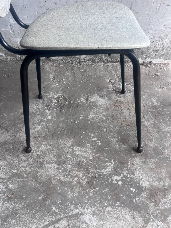 Paire de chaises de salle à manger françaises Jacques Hitier années 1950