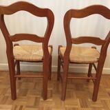 Set of 2 Baumann straw chairs