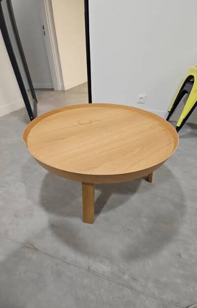 Round wooden coffee table Around - Muuto