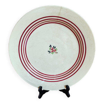 Old Gien earthenware plate