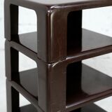 Mario Bellini. Suite of 4 pull-out coffee tables "Gatti", published by C&B Italia, circa 1970.