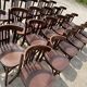 Set of 17 bistro chairs with bars