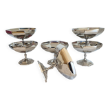 Stainless steel ice cream cups, hexagonal shape (ref2)