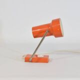 Orange and chrome wall or table spot lamp, bedside, 1960