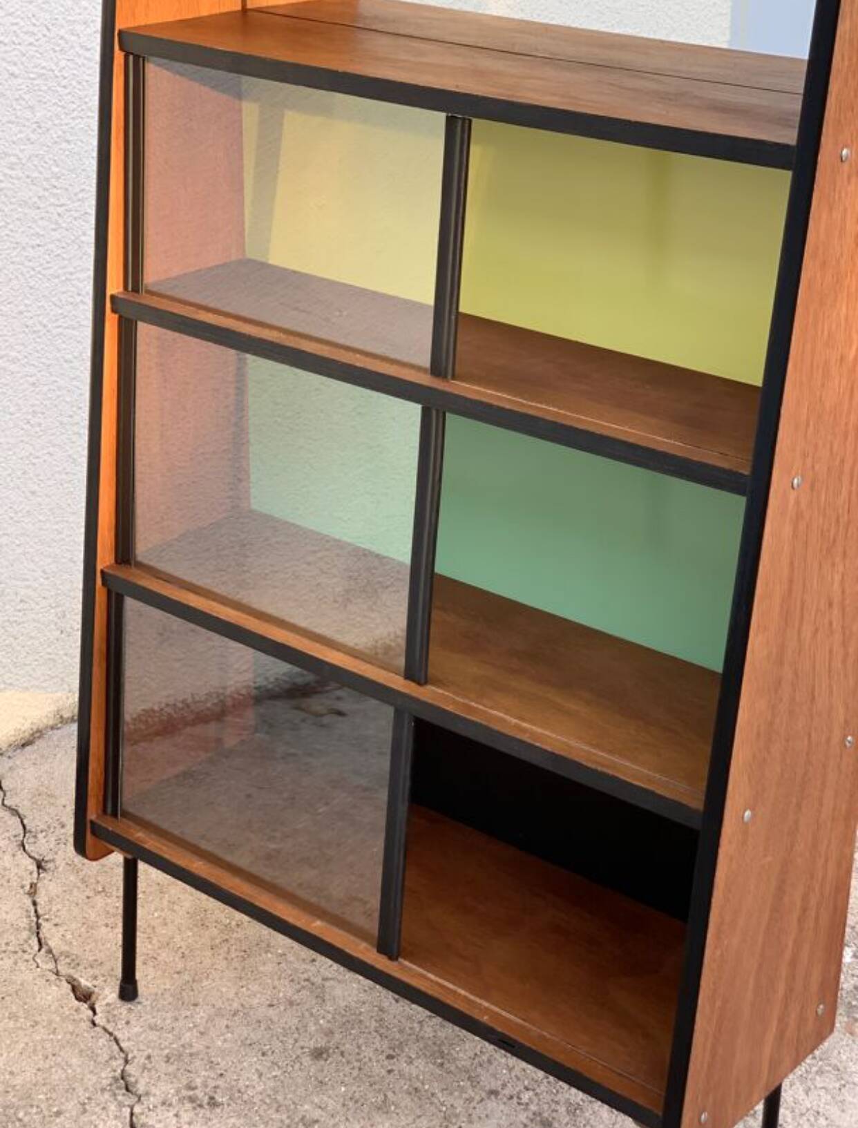 Bibliothèque vintage vitrée Alta 1950