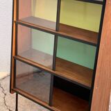 Vintage Alta 1950s glass-fronted bookcase