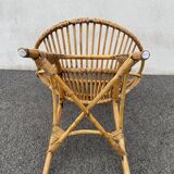 Rattan basket chair