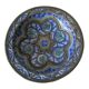 Duo of antique plates in filigree Hispano Moorish ceramics