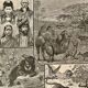 Lithographie et carte sur l'Asie de 1922