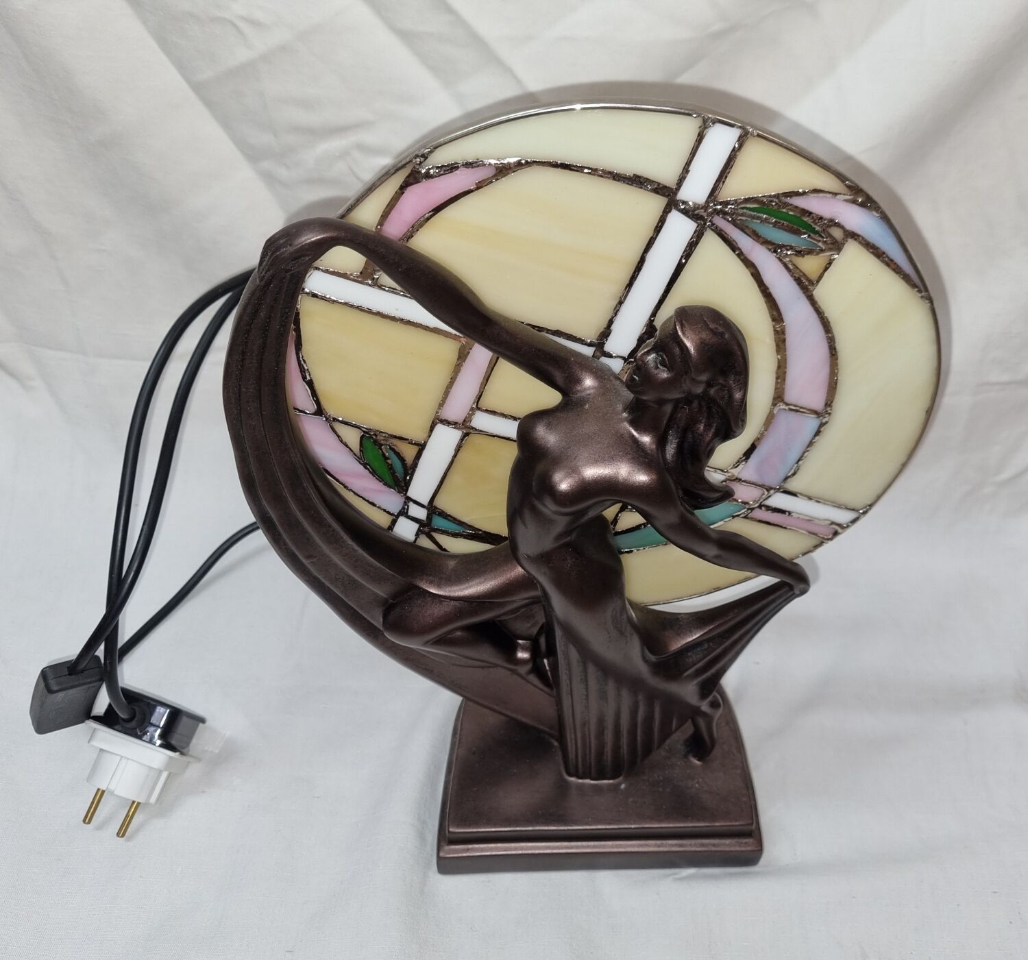 Art Nouveau lamp/ Art Deco dancer