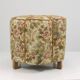Art Deco Floral Tapestry Stool, Tabouret, Pouf, Ottoman, Vienna, Austria, 1