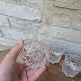 Set of 4 cut crystal whisky glasses from Cristal de Vannes