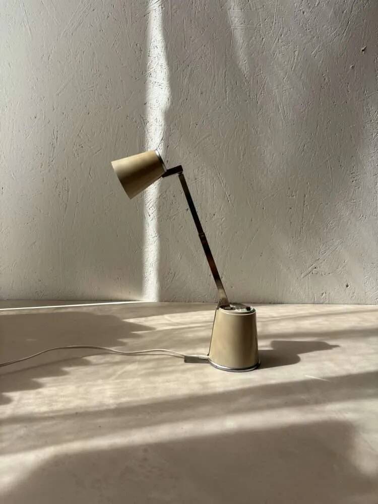 Vintage Hala Lampette beige 1970s lamp