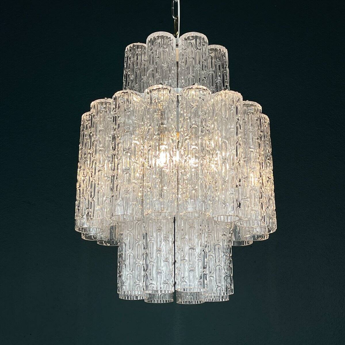 Murano glass chandelier by Venini, Italy, 1960s