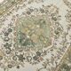 6x10 Beige & Green Geometric Pattern Anatolian Vintage Rug, 185x296 Cm