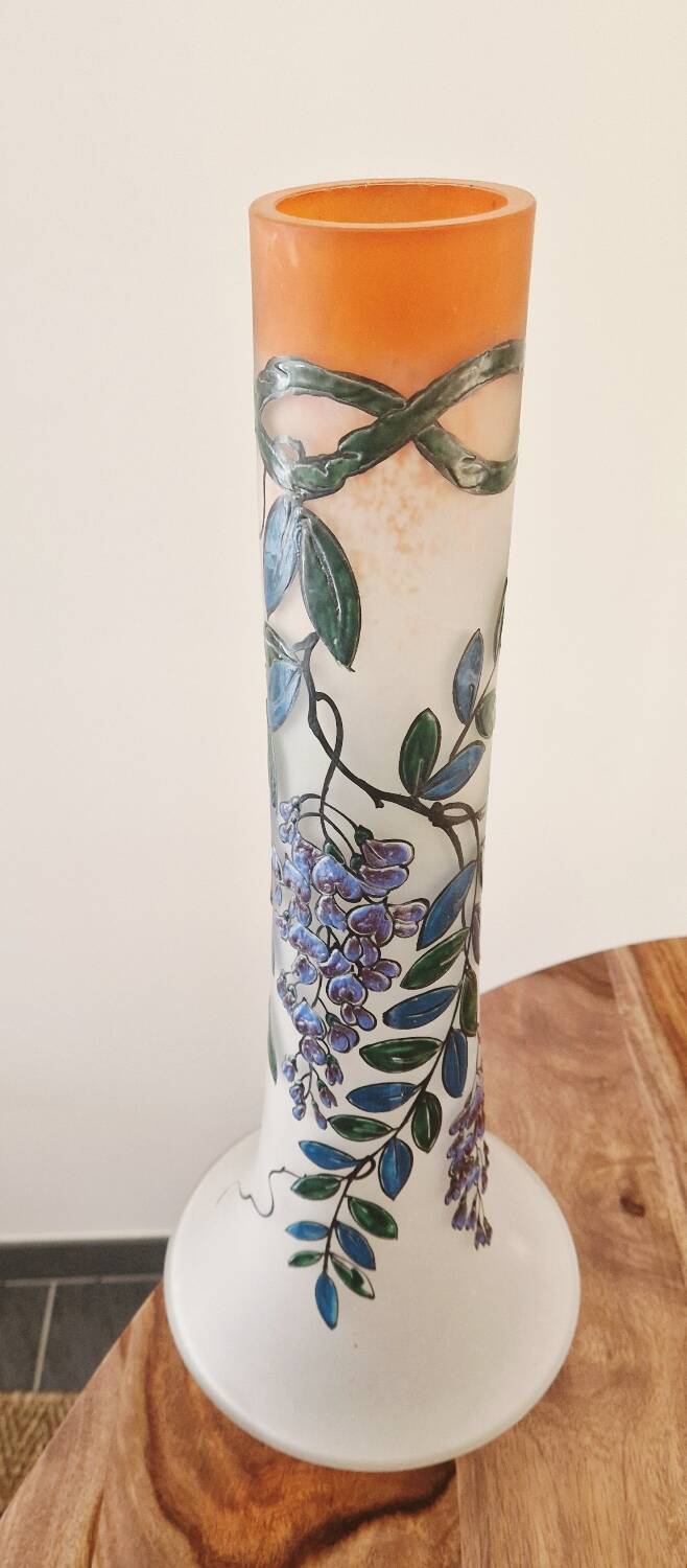 Art Deco vase signed Leune glassworks - Auguste Heiligenstein - 1920