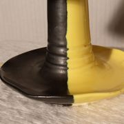 Petite lampe bougeoir vintage ceramique signée Vallauris