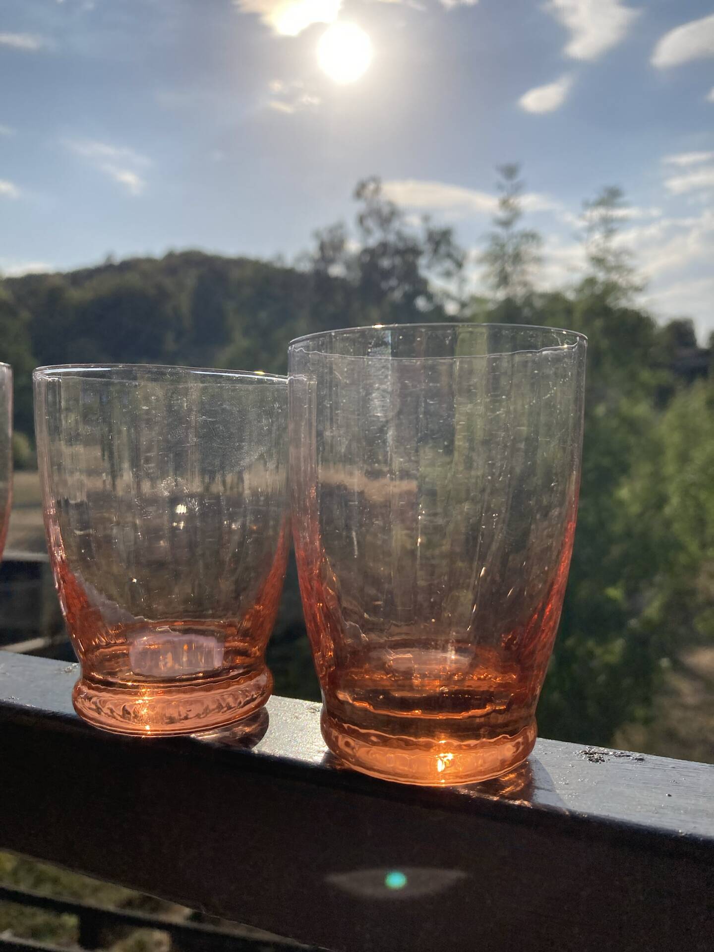 Service of orangeade in antique Rosaline.