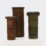 Studio Pottery Cylindrical Vase by Jan de Graaf 1970s