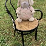 Tuna chair model 1018 in black curved wood and canning 1930