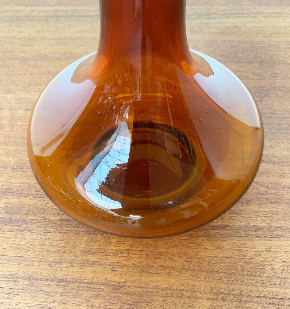 Mid-century Danish glass table lamp by Holmegaard