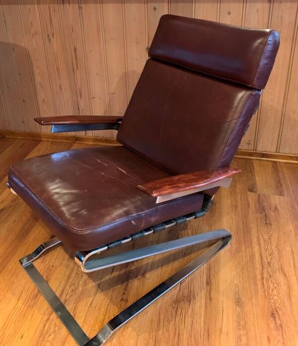 Fauteuil Girsberger  à bascule design vintage.
