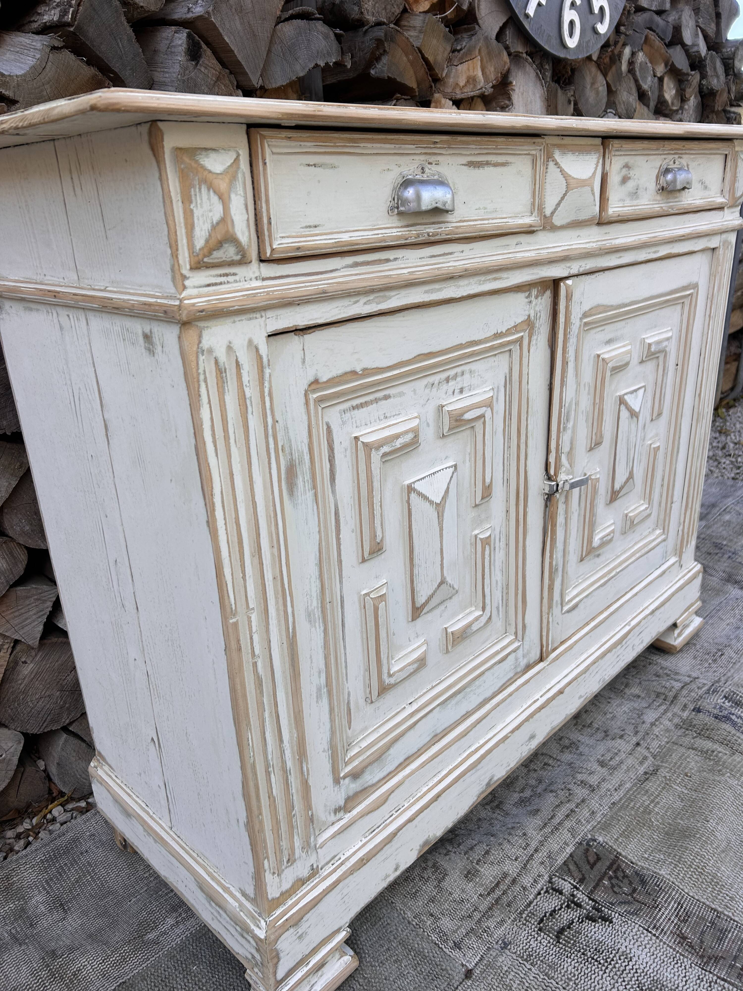 Parisian sideboard / Renovated old wooden storage unit
