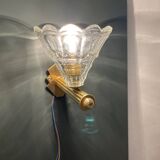Murano Glass Brass Sconces Set of 2 1960’s
