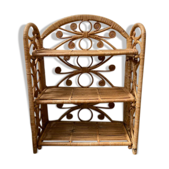 Rattan shelf