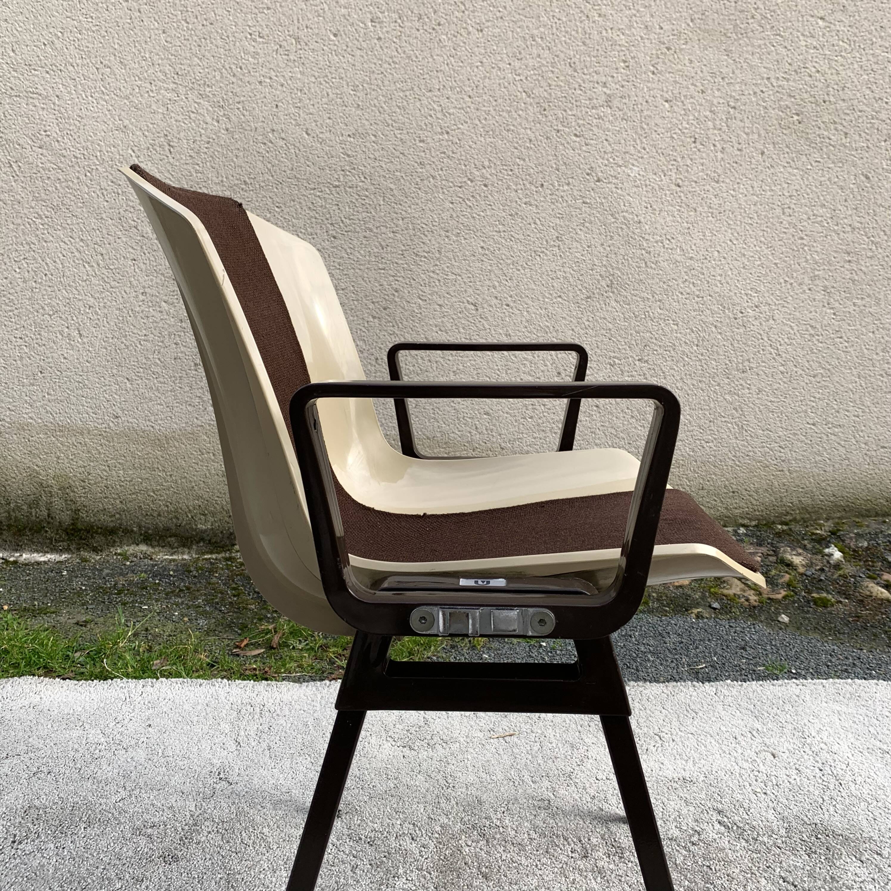 Set of 6 Albert Jacob / Grofillex bridge armchairs 1970