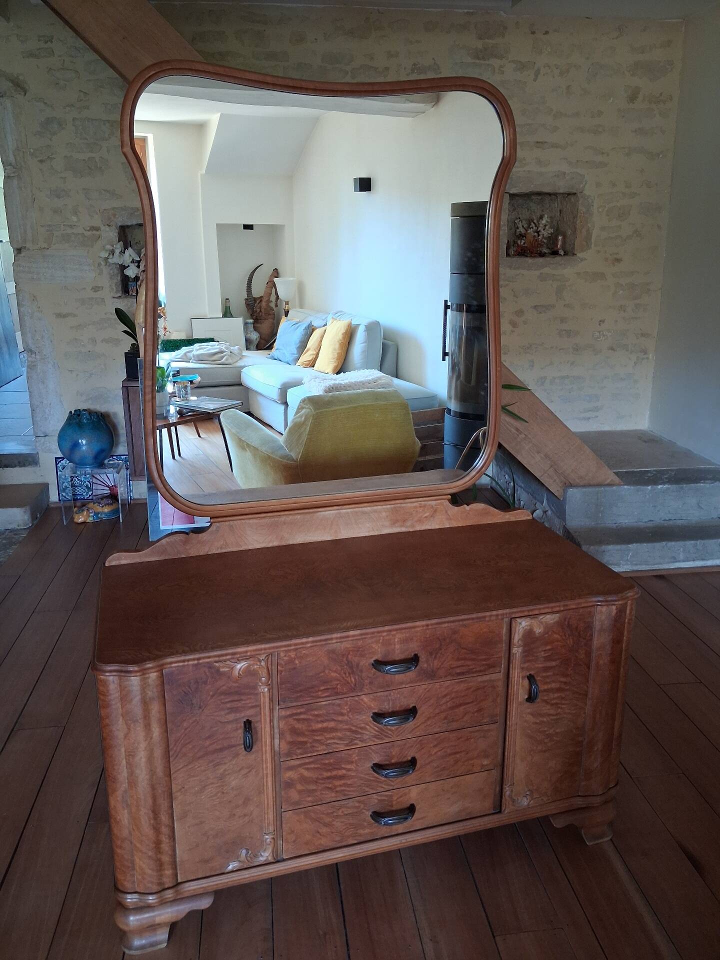 Art Deco mirrored dressing table