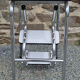 Walking stool feet formica white, 70s