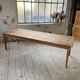 Farmhouse table with spindle legs in oak and pine, 2.5m