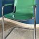 Set of 6 Chairs and 2 Matteo Grassi Armchairs in leather - rare "Basque" green
