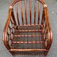Fauteuil rotin et osier adulte bordeaux avec coussin 1970