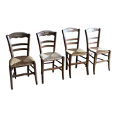 Chaises paillées