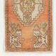 Vintage Small Rug. Turkish Seat Cover. Hand-knotted Door Mat. Entryway Rug. Kitchen Mat