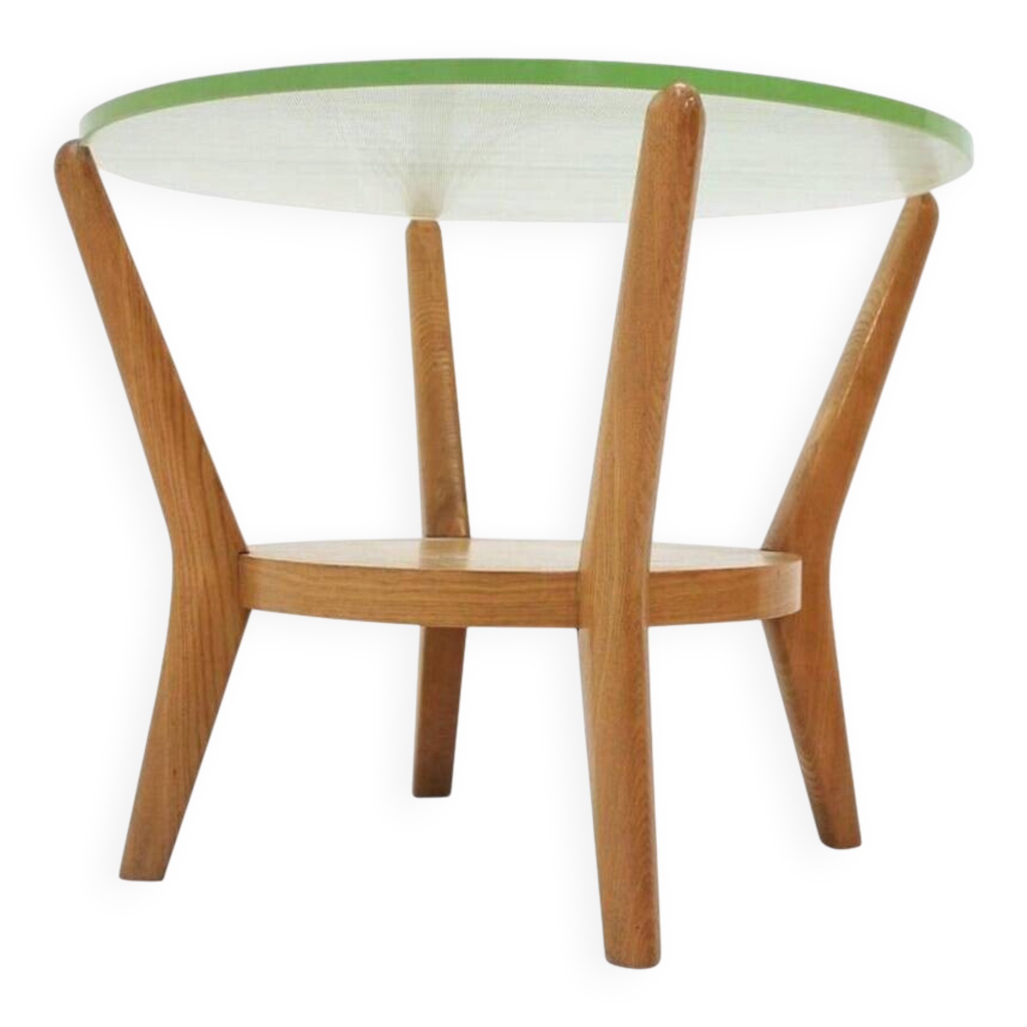 Design Rare Glass Conference Table by Kropáček & Koželka, 1960s