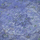 Tapis turc bohème noué à la main des années 1970 180 cm x 274 cm tapis violet