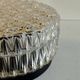 Plafonnier ou applique en verre moulé - design 70's 
