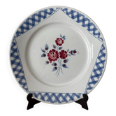 Ancienne assiette plate KG Luneville Henri