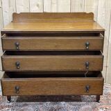 Commode anglaise en chêne des années 1930