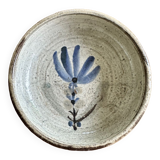 Red earth cup, enamelled with flowers Gustave Reynaud