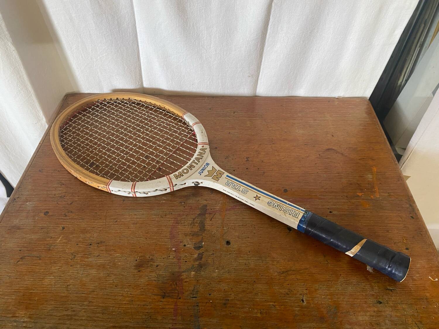 Vintage montana junior wood tennis racket
