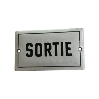 Plaque émaillée