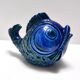 Rimini Blue Ceramic Fish Money Box by Bitossi, Italy
