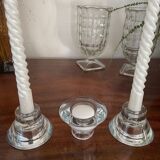 Set of 3 reversible Scandinavian candle holders